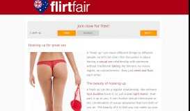 
							         Hook up with Aussie Singles for Great Sex Tonight - Flirtfair								  
							    