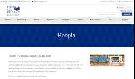 
							         Hoopla: movies & more - Fort Lee Public Library								  
							    