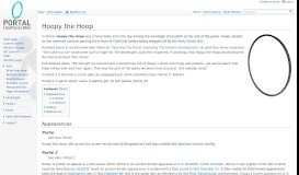 
							         Hoopy the Hoop - Portal Wiki								  
							    