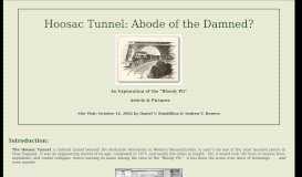 
							         Hoosac Tunnel - Boudillion Home Page								  
							    