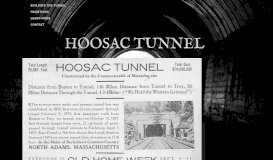 
							         Hoosac Tunnel | Hoosac Tunnel - Florida and North Adams, MA								  
							    