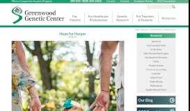 
							         Hope for Harper - The Greenwood Genetic Center								  
							    