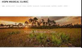 
							         Hope Medical Clinic.								  
							    