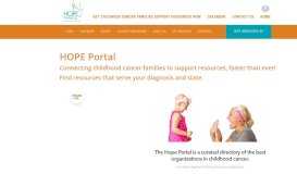 
							         HOPE Portal - Connecting childhood cancer families to support ...								  
							    