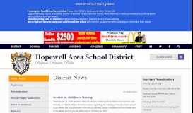 
							         Hopewell Area School District								  
							    