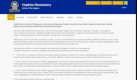 
							         Hopkins Elementary / Homepage - Richland County School District One								  
							    