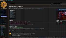 
							         Horde Portal-Sentry - Wowpedia - Your wiki guide to the World of ...								  
							    