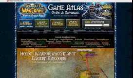 
							         Horde Transportation Map of Eastern Kingdoms - World of Warcraft								  
							    