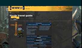 
							         Horde travel guide | WoWWiki | FANDOM powered by Wikia								  
							    