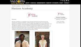
							         Horizon Academy – Horizon Academy – Valdosta City School District								  
							    