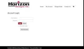 
							         Horizon Designs - Hard Rock Portal > Account Login								  
							    