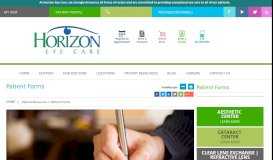 
							         Horizon Eye Care Patient Forms | Medical Records Release								  
							    