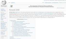 
							         Horizont 2020 – Wikipedia								  
							    