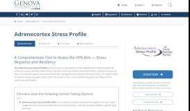 
							         Hormone Test | Adrenocortex Stress Profile - Genova Diagnostics								  
							    