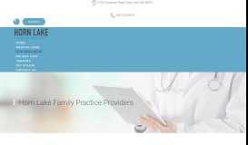 
							         Horn Lake Family Practice Providers								  
							    