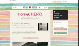 
							         Hornet H.E.R.O. | Smore Newsletters for Education								  
							    