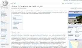 
							         Hosea Kutako International Airport - Wikipedia								  
							    