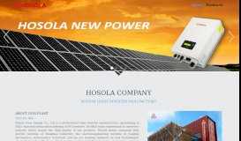 
							         Hosola SolarMAN desktop monitoring portal - Software - Hosola New ...								  
							    