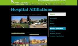 
							         Hospital Affiliations - Digestive Care Center								  
							    