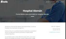 
							         Hospital Alemán: Portal Plan Médico - Proyectos | Kells - Soluciones ...								  
							    