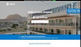 
							         Hospital IMED Levante: Group IMED Hospitales, IMED Elche and ...								  
							    