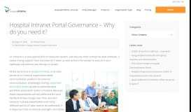 
							         Hospital Intranet Portal Governance – Why do you need it ...								  
							    