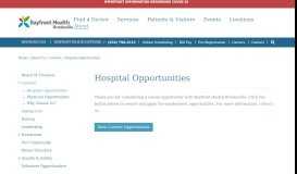 
							         Hospital Opportunities | Bayfront Health Brooksville | Brooksville, FL								  
							    