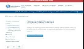 
							         Hospital Opportunities | Gadsden Regional Medical Center ...								  
							    