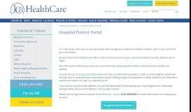 
							         Hospital Patient Portal - JCH								  
							    