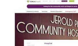 
							         Hospital • SoHum Health - Jerold Phelps Community Hospital								  
							    