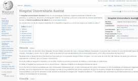 
							         Hospital Universitario Austral - Wikipedia, la enciclopedia libre								  
							    