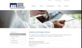 
							         Hospitals and Surgery Centers - Arizona Urology Specialists - Quality ...								  
							    