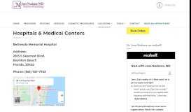 
							         Hospitals & Medical Centers | Dr. Jose Nodarse | OBGYN								  
							    