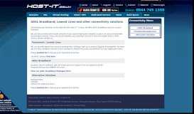 
							         Host-it™ - Broadband ADSL and leased lines UK based								  
							    