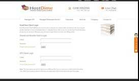 
							         HostDime Client Login Portals - HostDime UK								  
							    