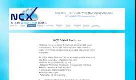 
							         Hosted Email - NCXCloud								  
							    