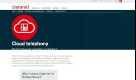 
							         Hosted Voice - Business Hosted VoIP & Telephony Services | Claranet ...								  
							    