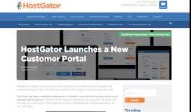 
							         HostGator Launches a New Customer Portal								  
							    