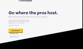 
							         HostGator | Website Hosting Services - Easy & Secure Hosting								  
							    