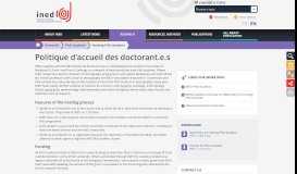 
							         Hosting PhD students - PhD students - Ined - Institut national d'études ...								  
							    