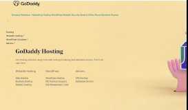 
							         Hosting | Secure, Fast and Reliable Web Host ... - GoDaddy								  
							    
