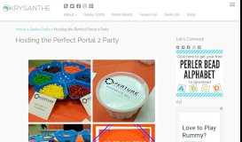 
							         Hosting the Perfect Portal 2 Party – Krysanthe								  
							    