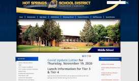 
							         Hot Springs School District								  
							    