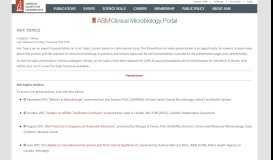 
							         Hot Topics - Clinical Microbiology Portal - American Society for ...								  
							    