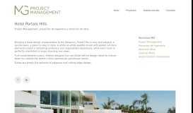 
							         Hotel Portals Hills – MG Project Management								  
							    