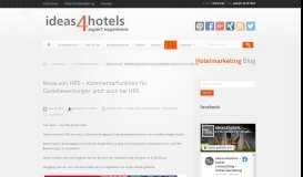 
							         Hotel Service Portal HRS - ideas4hotels ...								  
							    