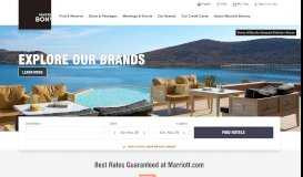 
							         Hotels & Resorts | Book your Hotel directly with Marriott Bonvoy								  
							    