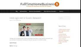 
							         HotLogo.net is Scam! Beware! | Full time home business								  
							    