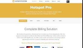 
							         Hotspot Billing - HotspotSystem								  
							    