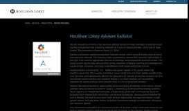 
							         Houlihan Lokey Advises Kallidus | Transaction Details								  
							    